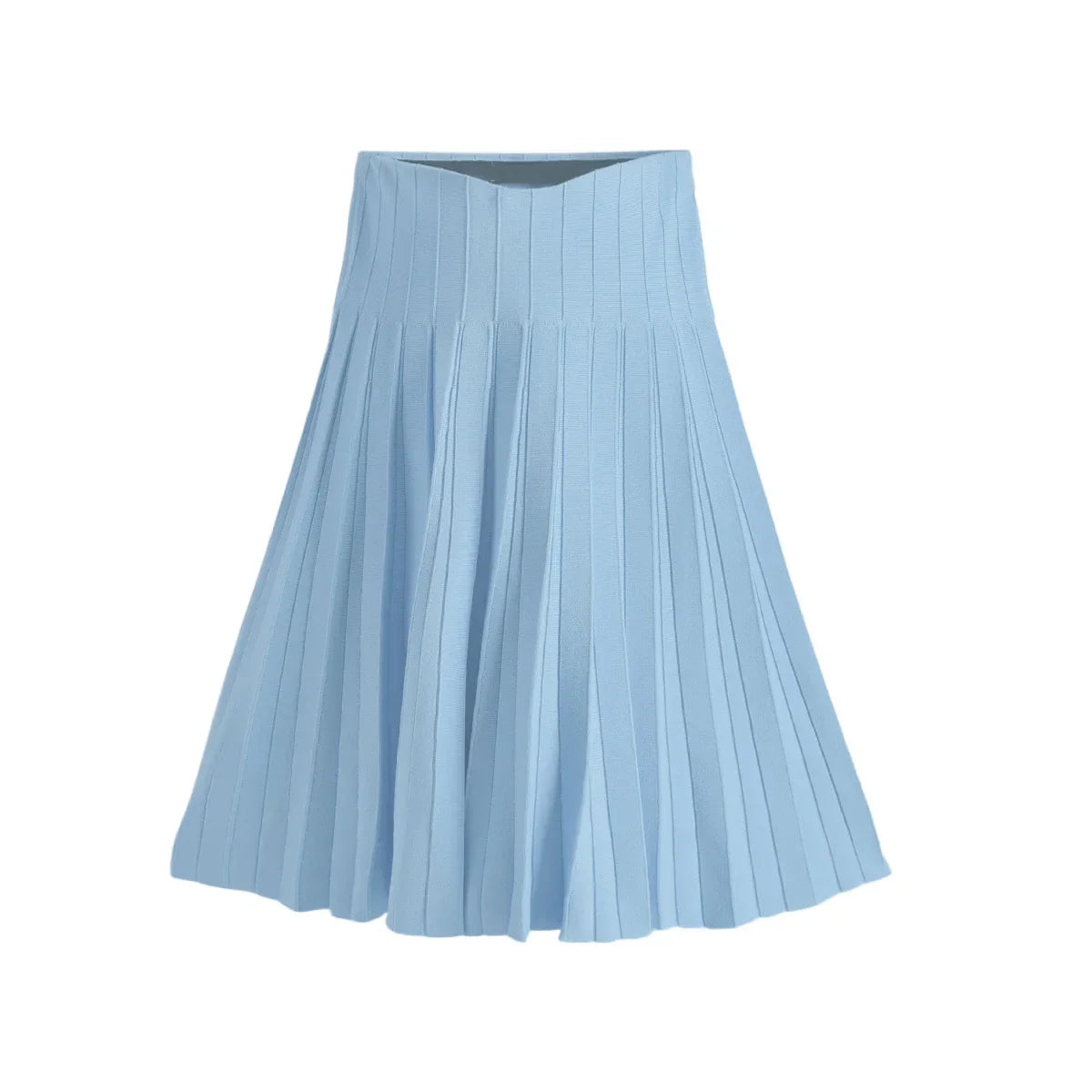 2024 Women Knitted Pleated Skirts Autumn Winter Knitted