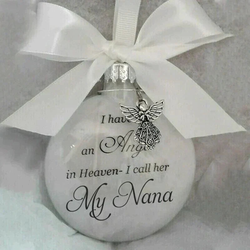 Christmas Ornaments Feather Ball - Angel In Heaven