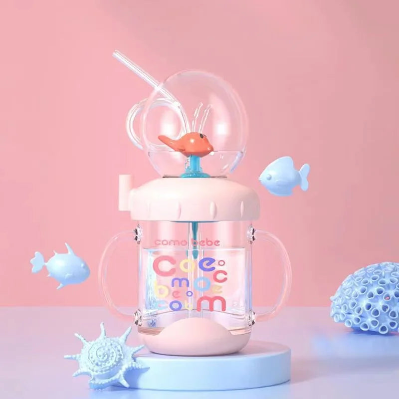 220ML Kid Water Glass Learning Cup Portable Drinking