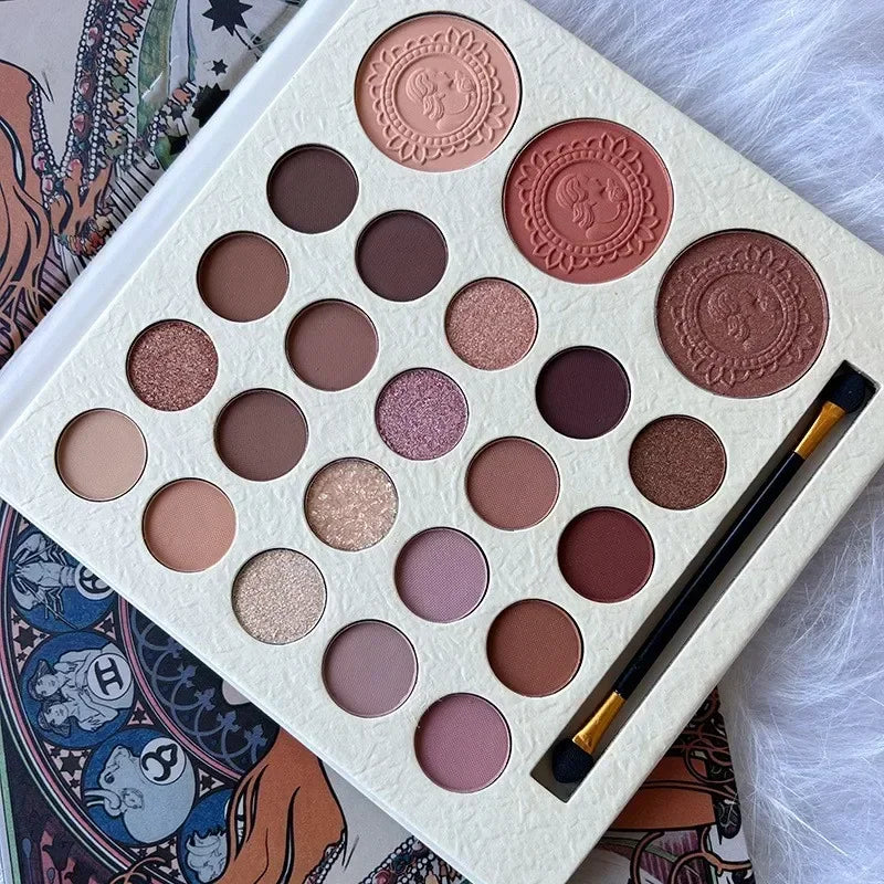 23 Colors Eyeshadow Palette Pearly Matte Earth Color