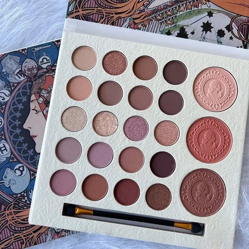 23 Colors Eyeshadow Palette Pearly Matte Earth Color