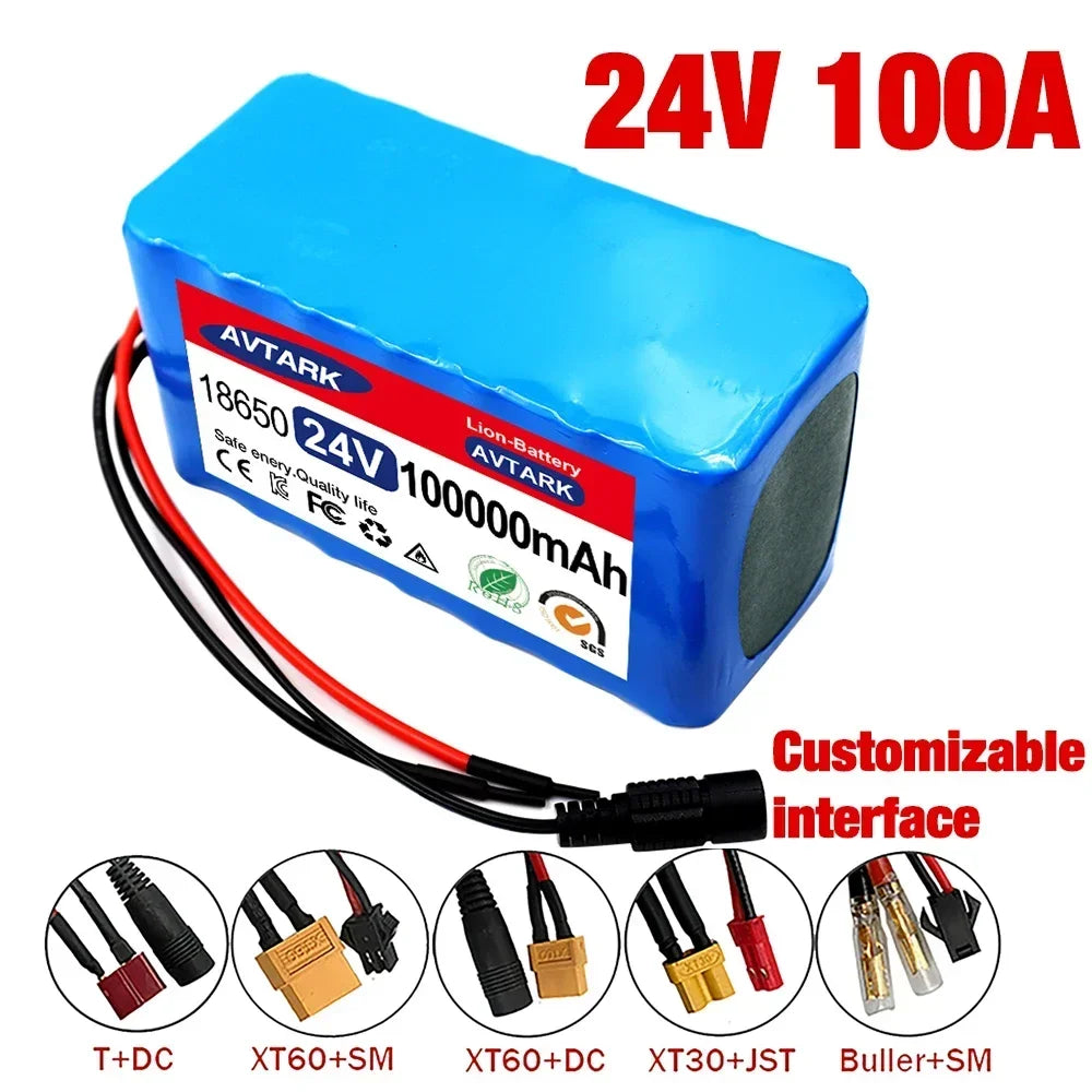 24V 7S3P 18650 Lithium Ion Battery Pack 29.4V