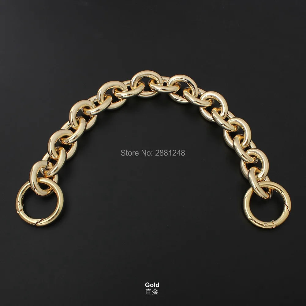 24mm Thick Round Aluminum Chain + Spring Ring
