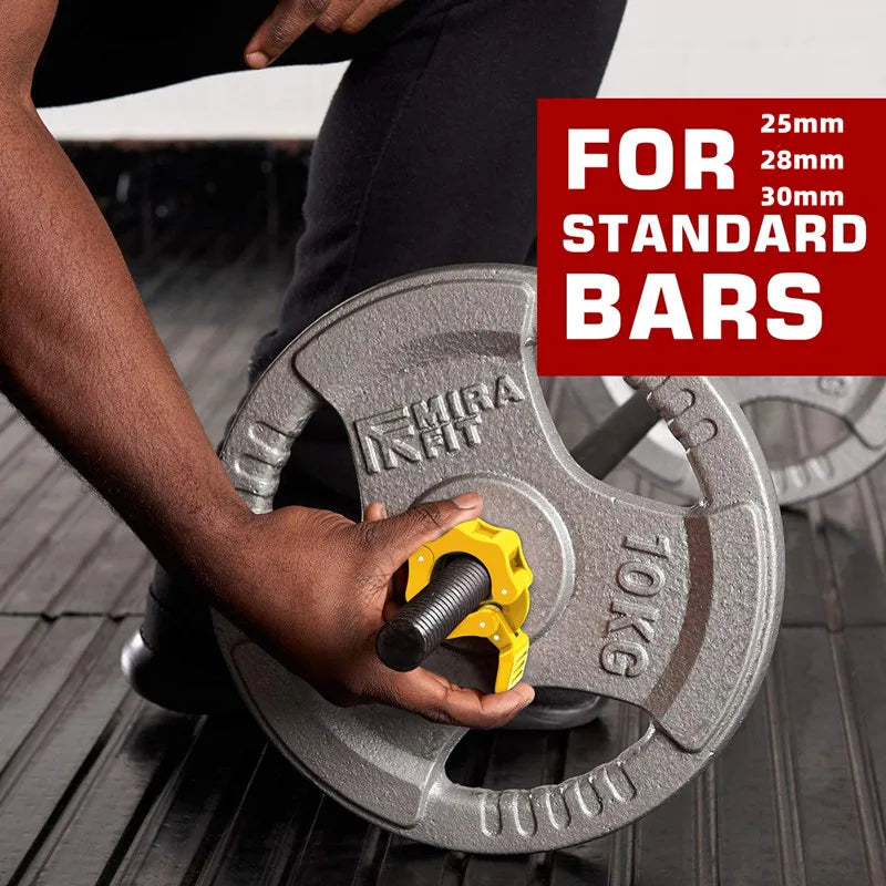 25/28/30mm Barbell Clamp Collars Quick Release Pair of