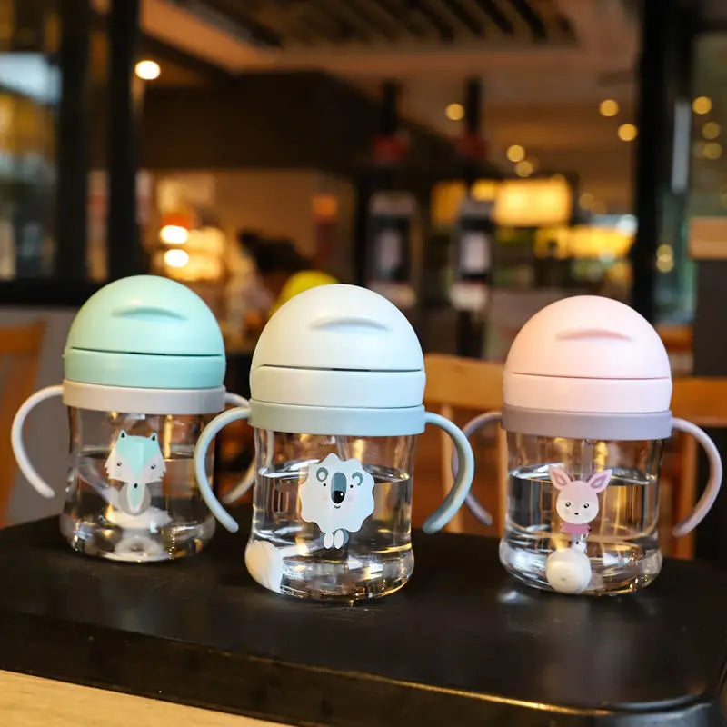 250ml Baby Feeding Cup with Straw Children Learn