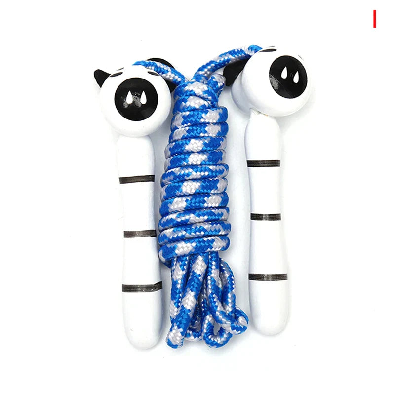 2M Lovely Cartoon Wood Handle Kids Children Skipping