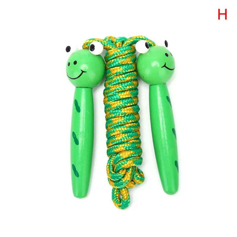 2M Lovely Cartoon Wood Handle Kids Children Skipping