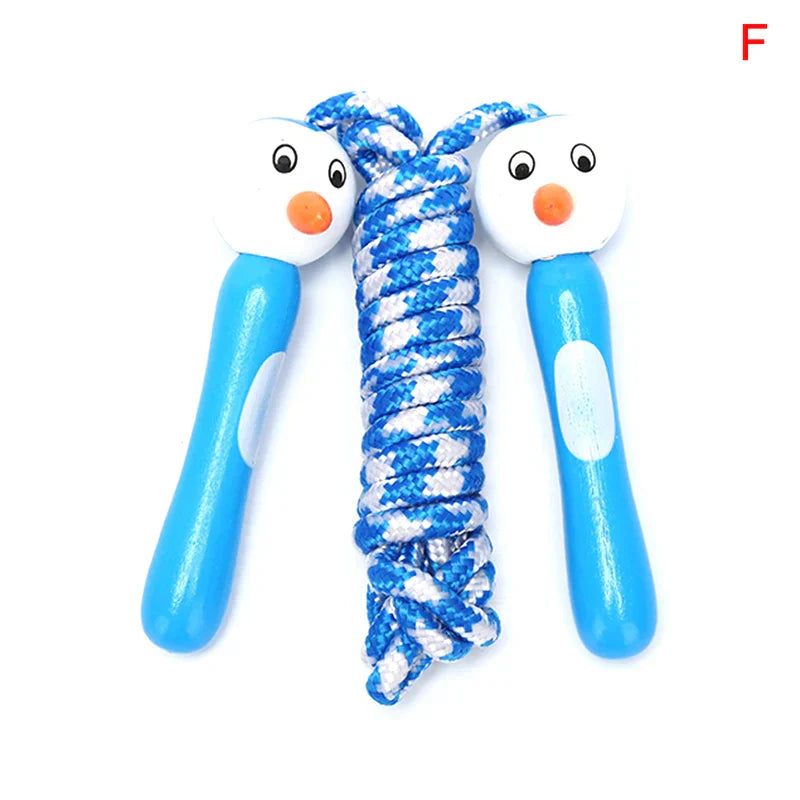2M Lovely Cartoon Wood Handle Kids Children Skipping