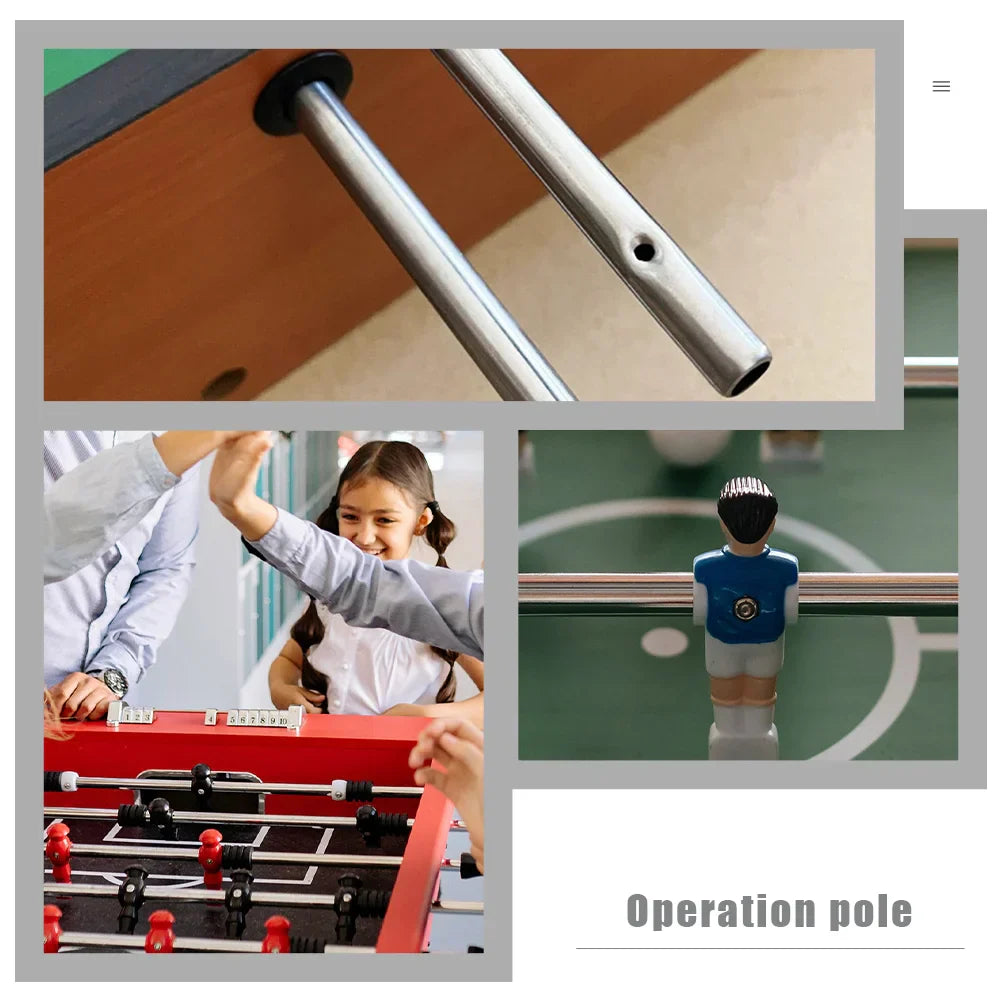 2Pcs Rods Foosball Tables Soccer Table Replacement Accessory