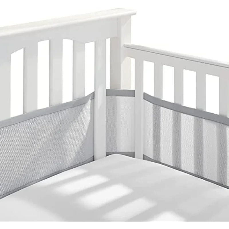 2Pcs/Set Baby Mesh Crib Bumper Liner Breathable Summer