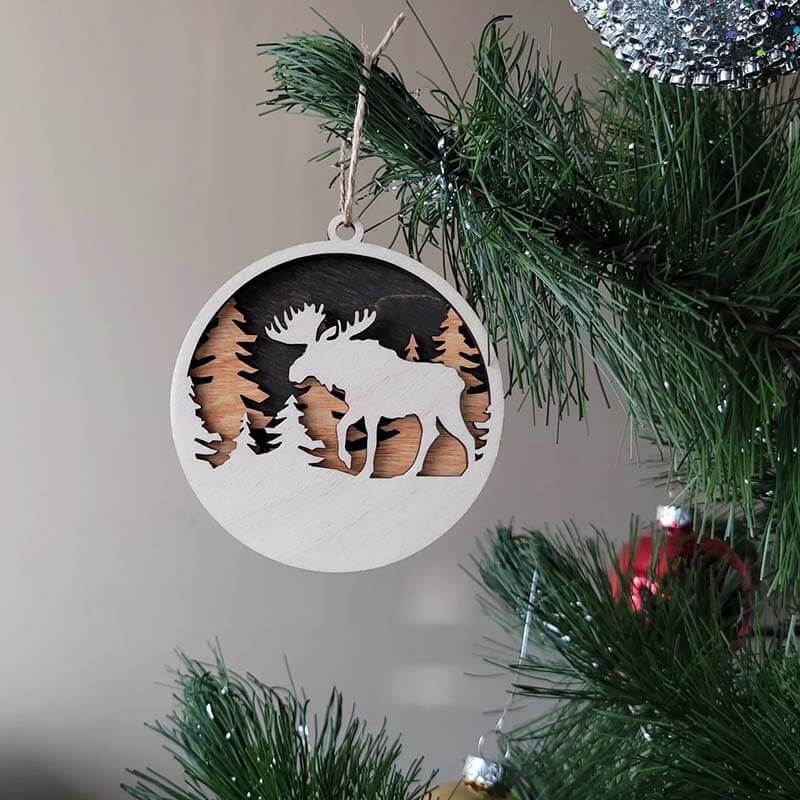 Wooden Handcraft Ornaments Christmas Tree Pendants