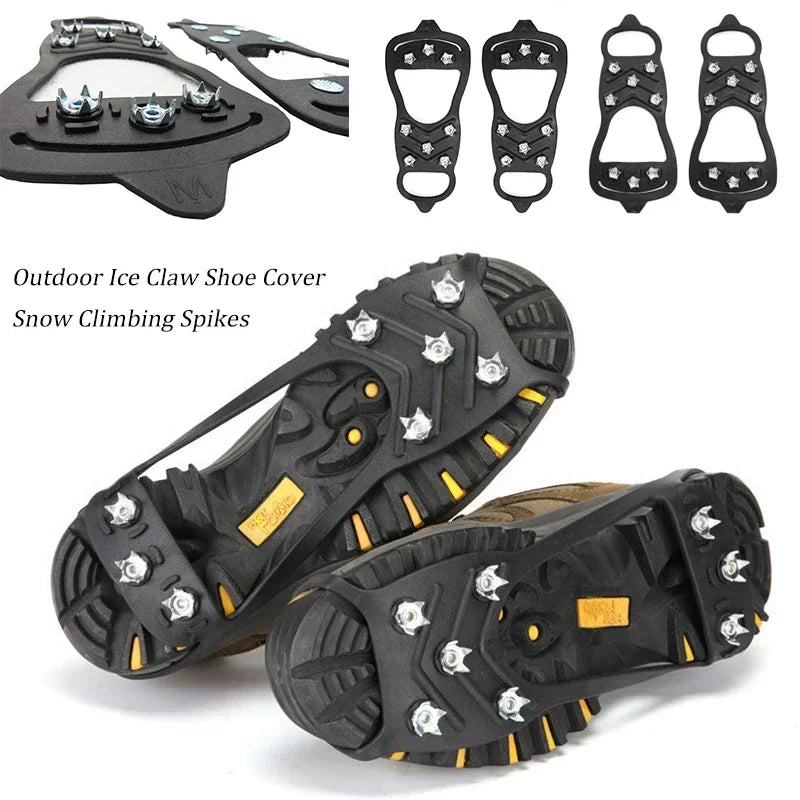 2pcs 8Stud AntiSlip Ice Claws Snow Climbing Spike
