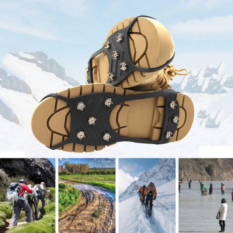2pcs 8Stud AntiSlip Ice Claws Snow Climbing Spike