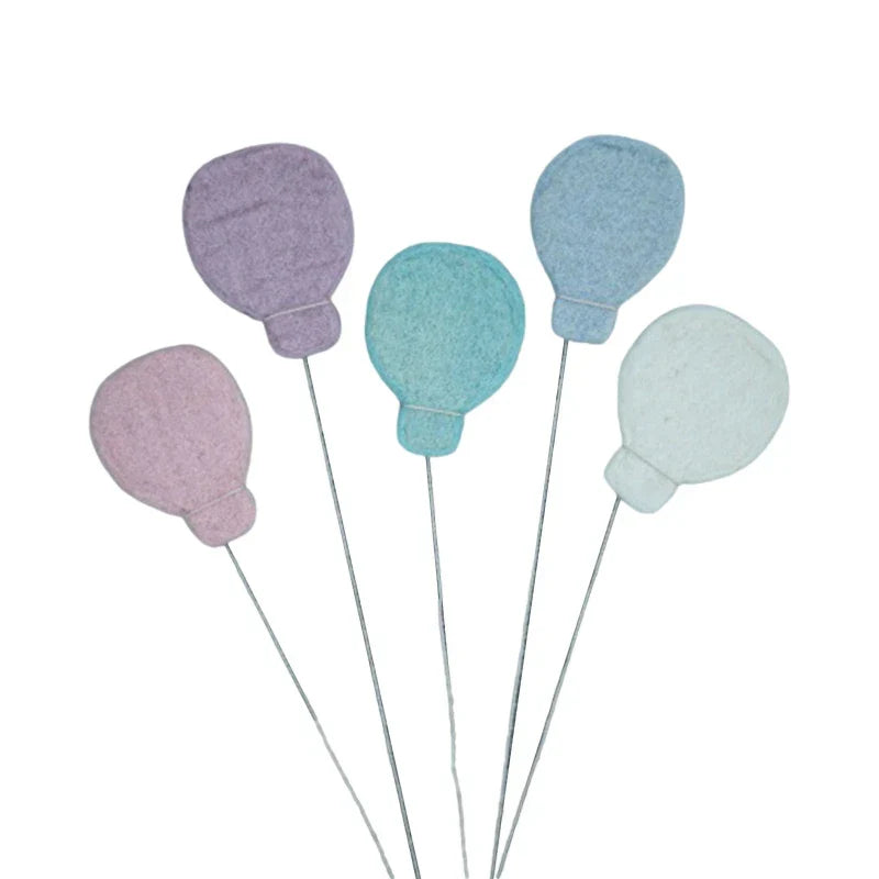 3/5 Pcs DIY Baby Wool Felt Clouds & Stars Ornaments