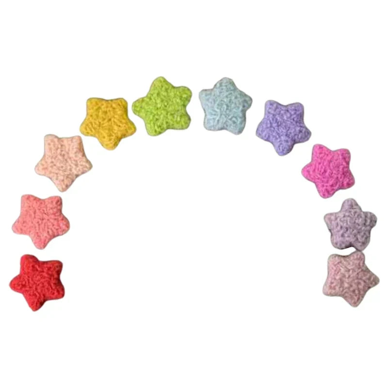 3/5 Pcs DIY Baby Wool Felt Clouds & Stars Ornaments