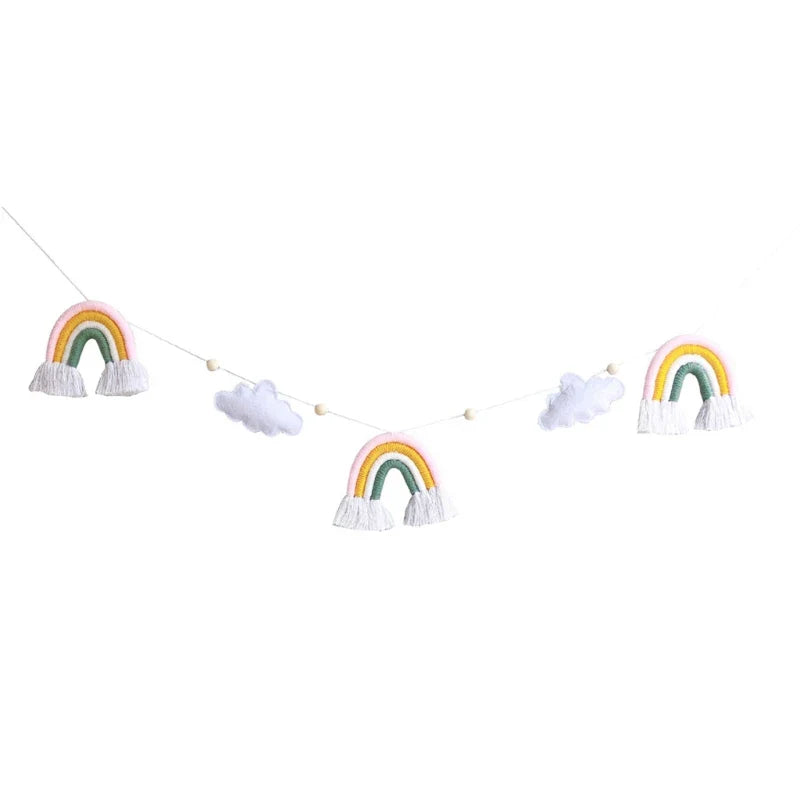 3/5 Pcs DIY Baby Wool Felt Clouds & Stars Ornaments