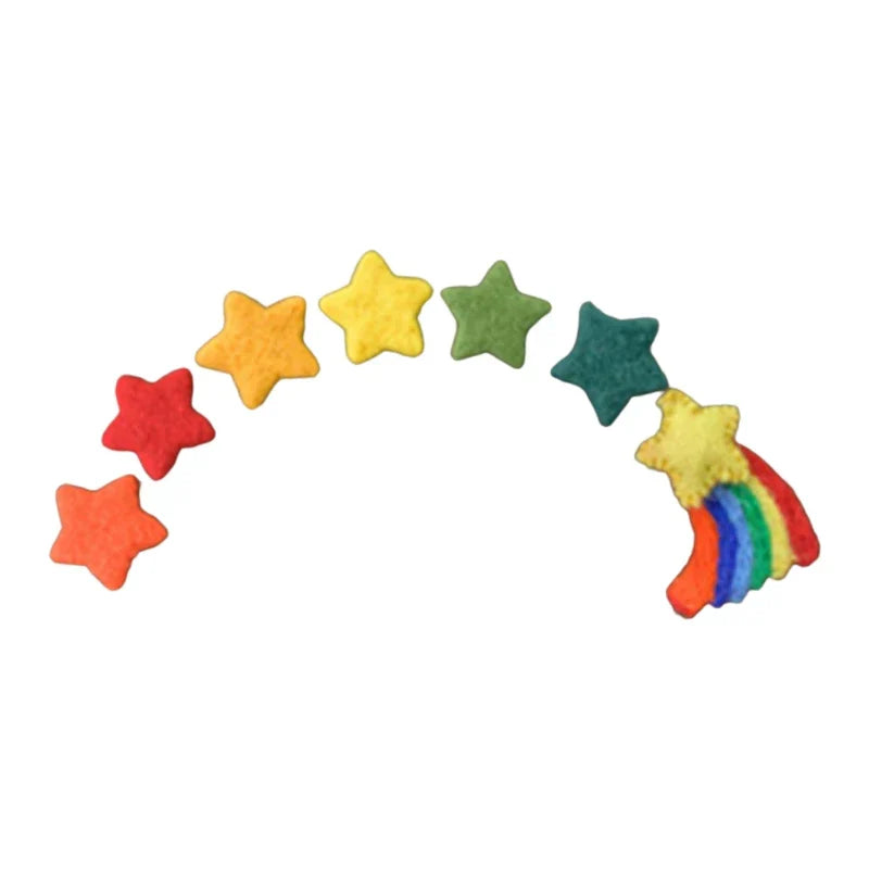 3/5 Pcs DIY Baby Wool Felt Clouds & Stars Ornaments
