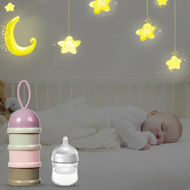 3-layers Food Container Style Portable Baby Formula Milk