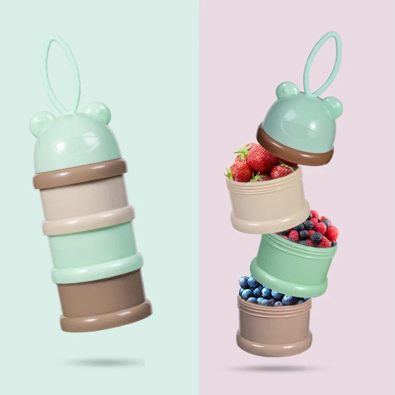 3-layers Food Container Style Portable Baby Formula Milk