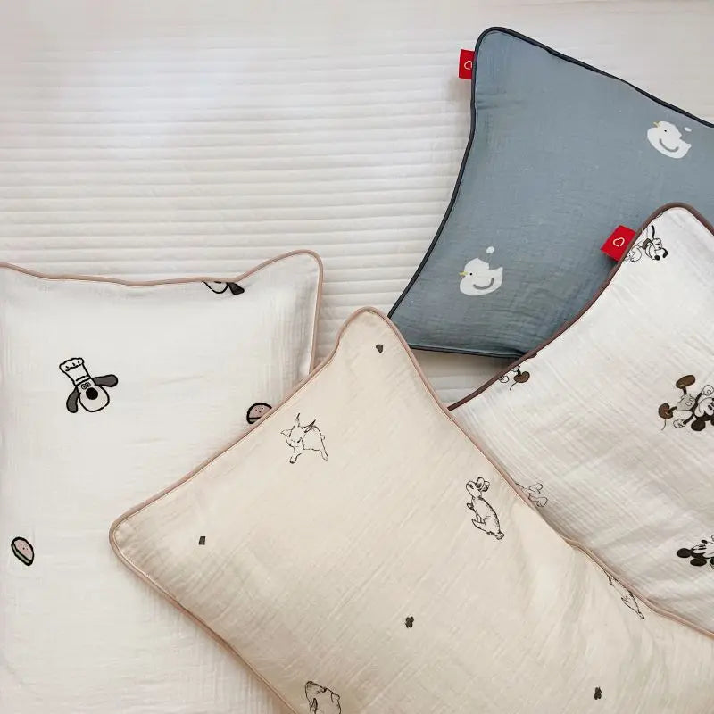 30*50cm Baby Pillowcase Bunny Muslin Newborn Pillow Case