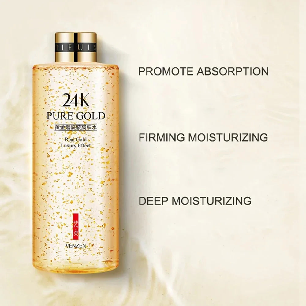 300ml Face 24K Gold Nicotinamide Toner Moisturize Oil
