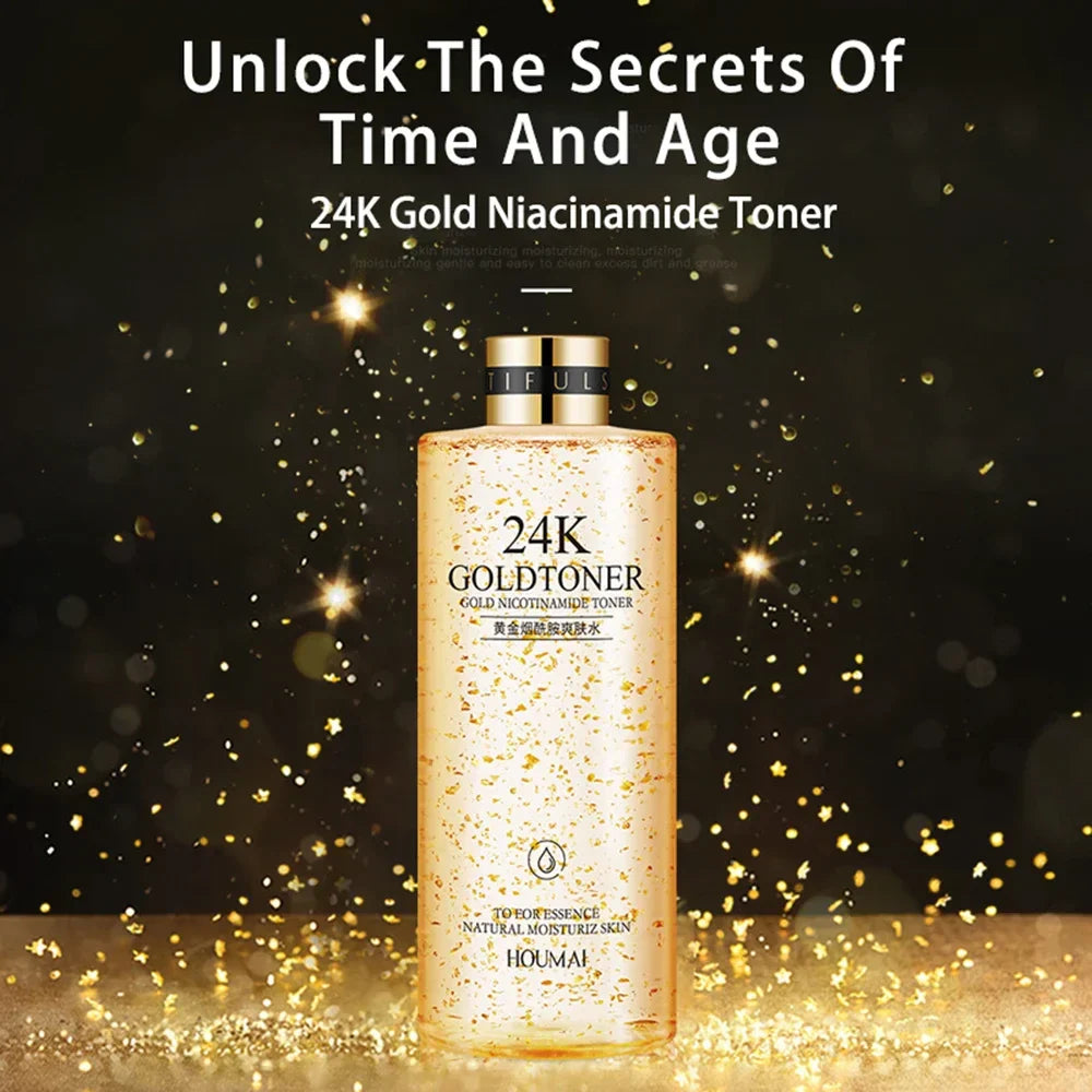 300ml Face 24K Gold Nicotinamide Toner Moisturize Oil