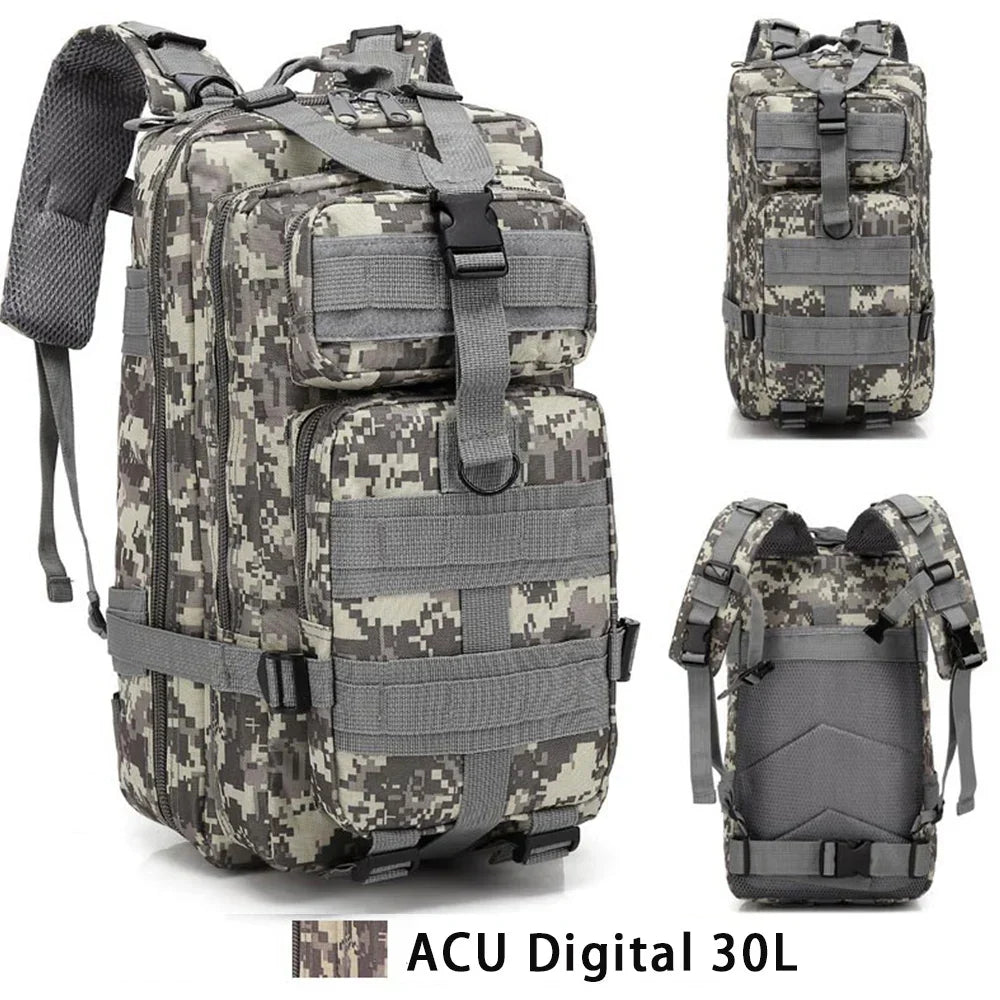 30L Outdoor Military Backpack 600D Nylon Waterproof Tactical