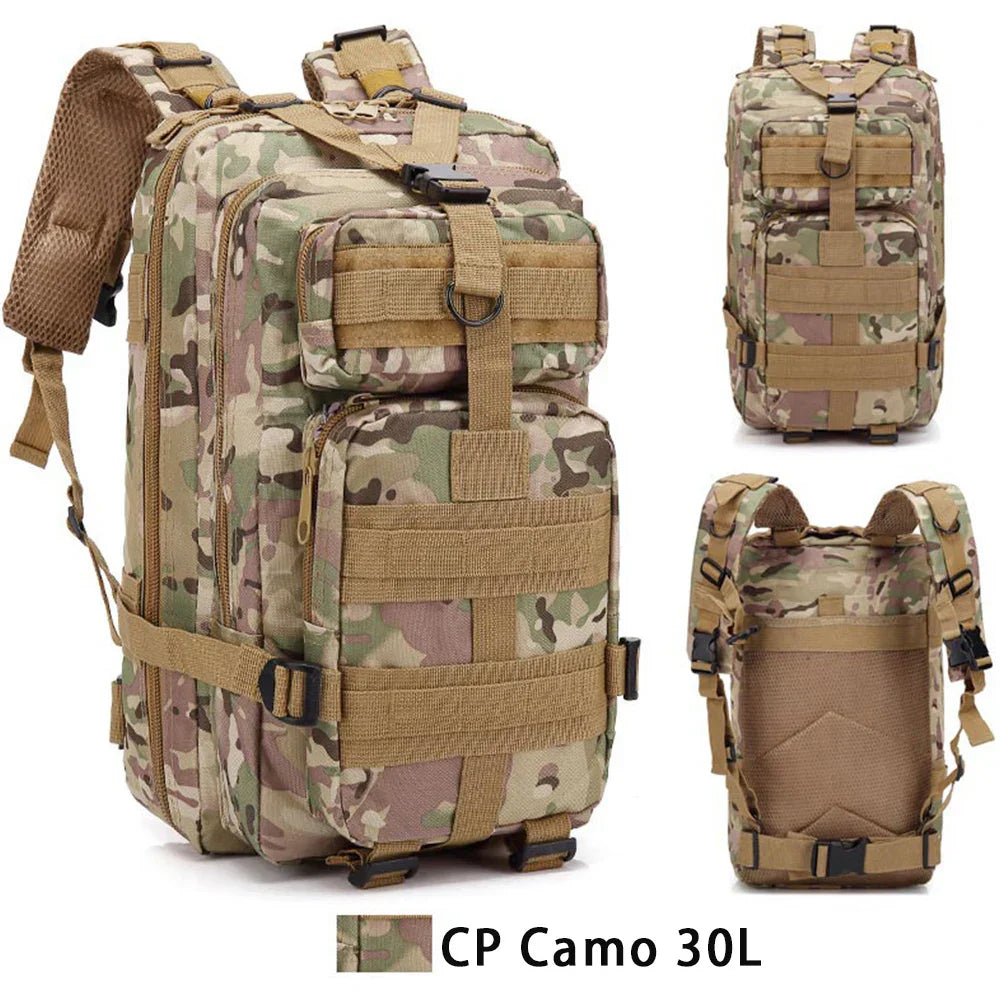 30L Outdoor Military Backpack 600D Nylon Waterproof Tactical