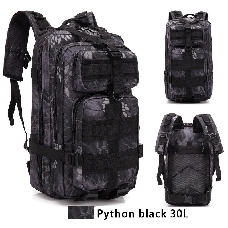 30L Outdoor Military Backpack 600D Nylon Waterproof Tactical
