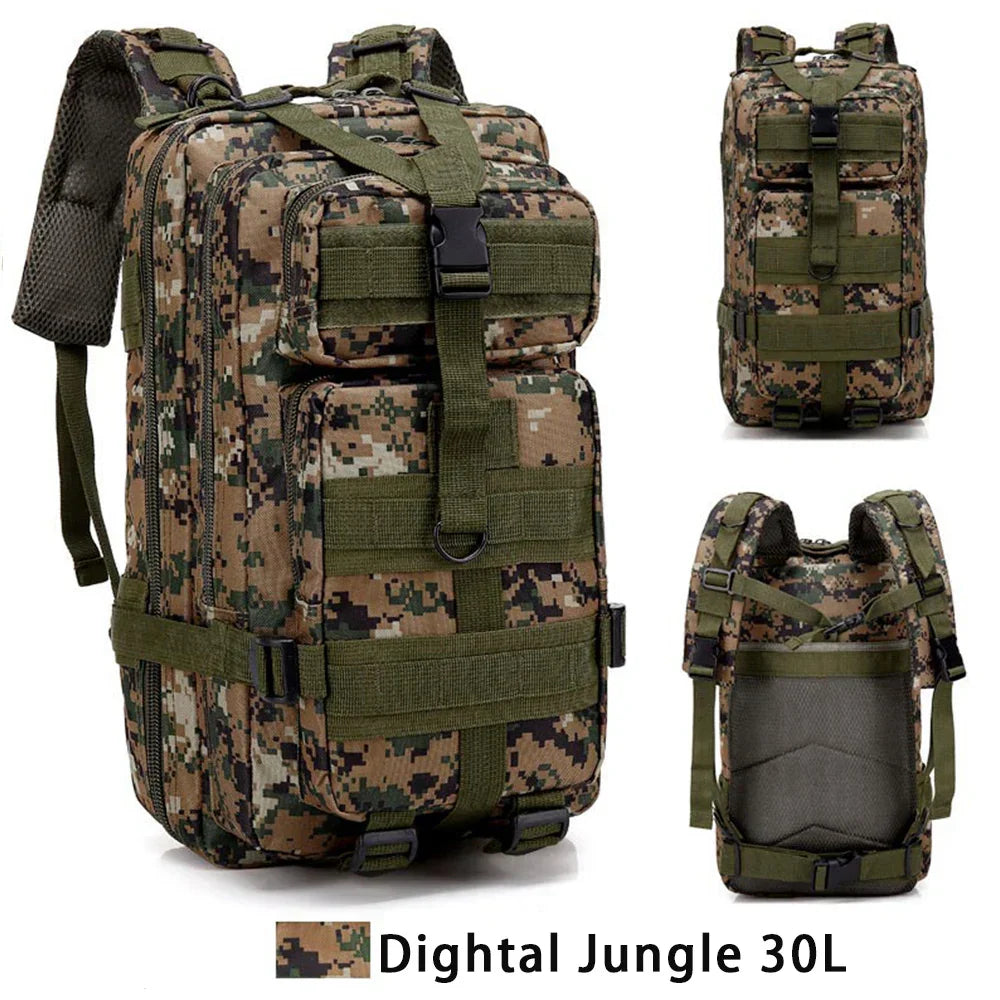 30L Outdoor Military Backpack 600D Nylon Waterproof Tactical