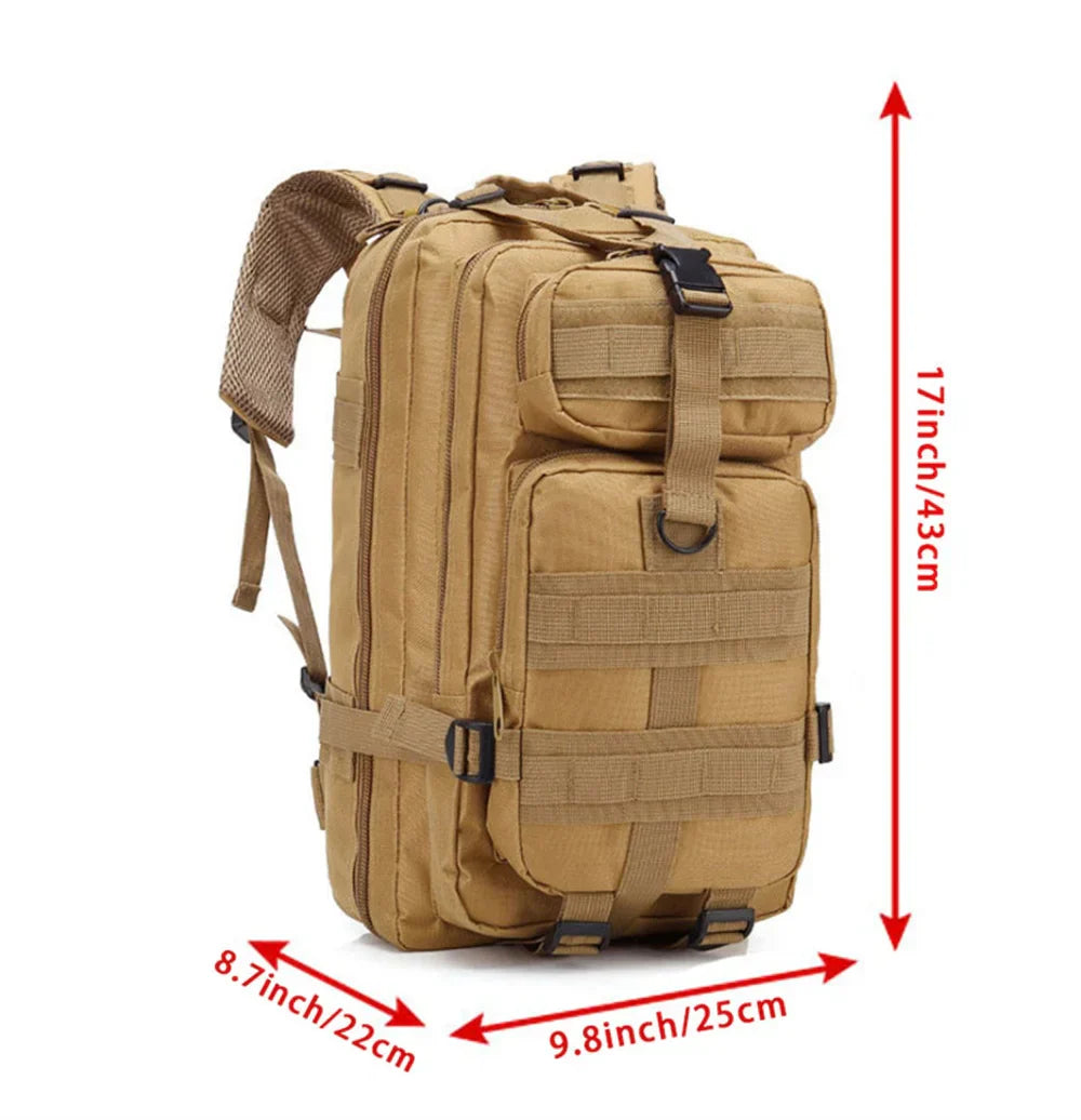 30L Outdoor Military Backpack 600D Nylon Waterproof Tactical
