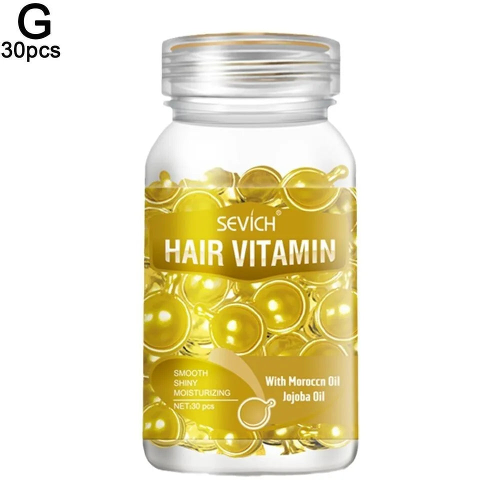 30PCS Hair Care Capsules Keratin Repair Oil
