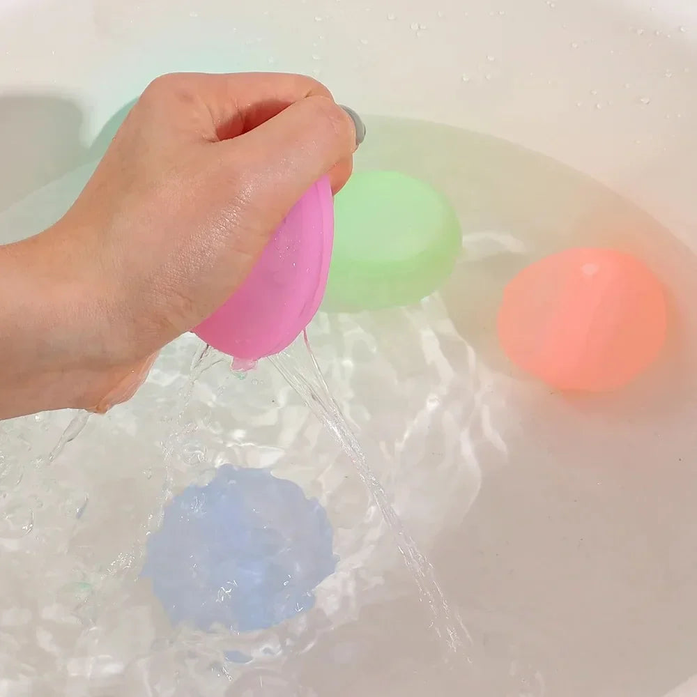 30PCS Water Balloons Reusable Refillable Water Balloon Quick