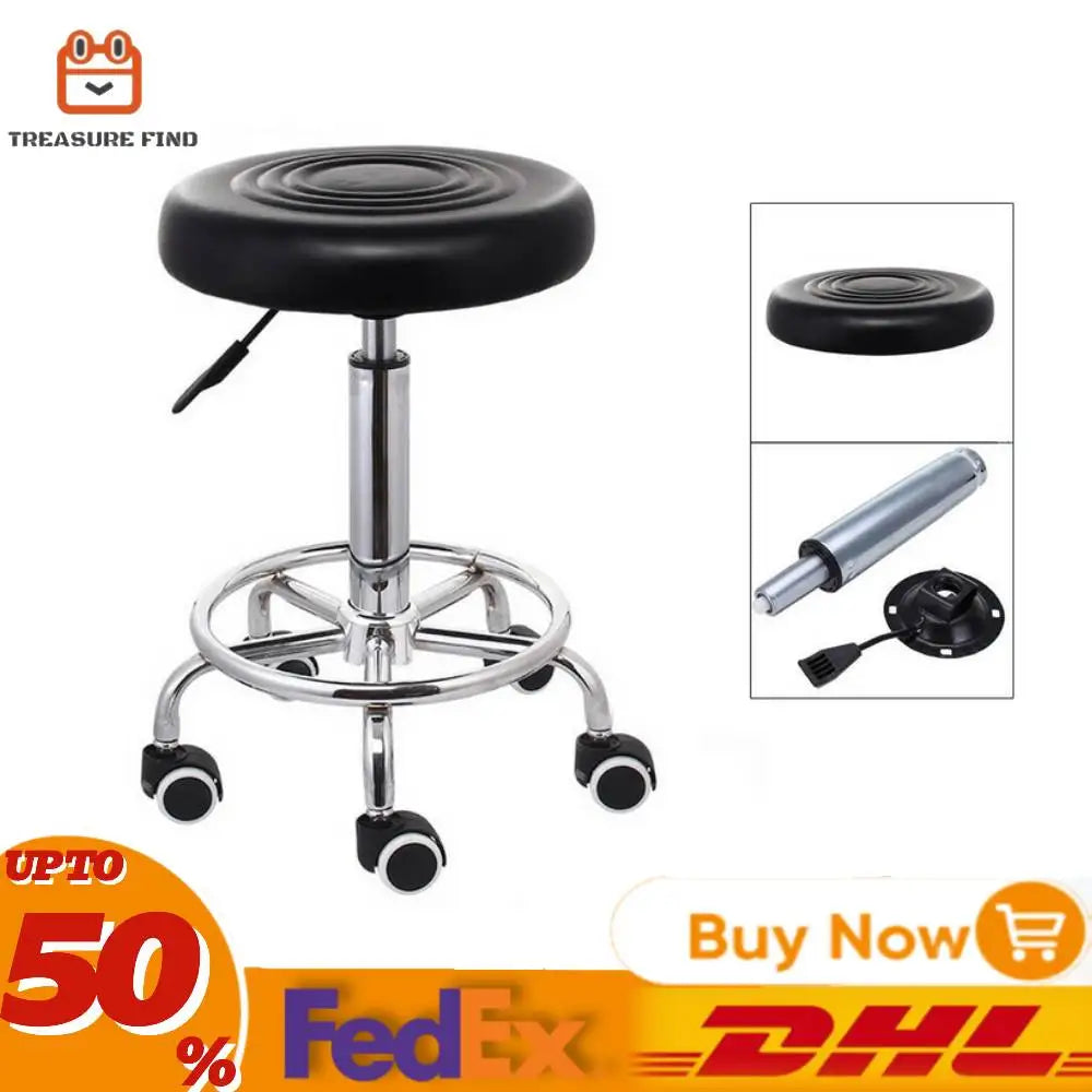 360° Rotating Hydraulic Beauty Salon Stool, Adjustable Height