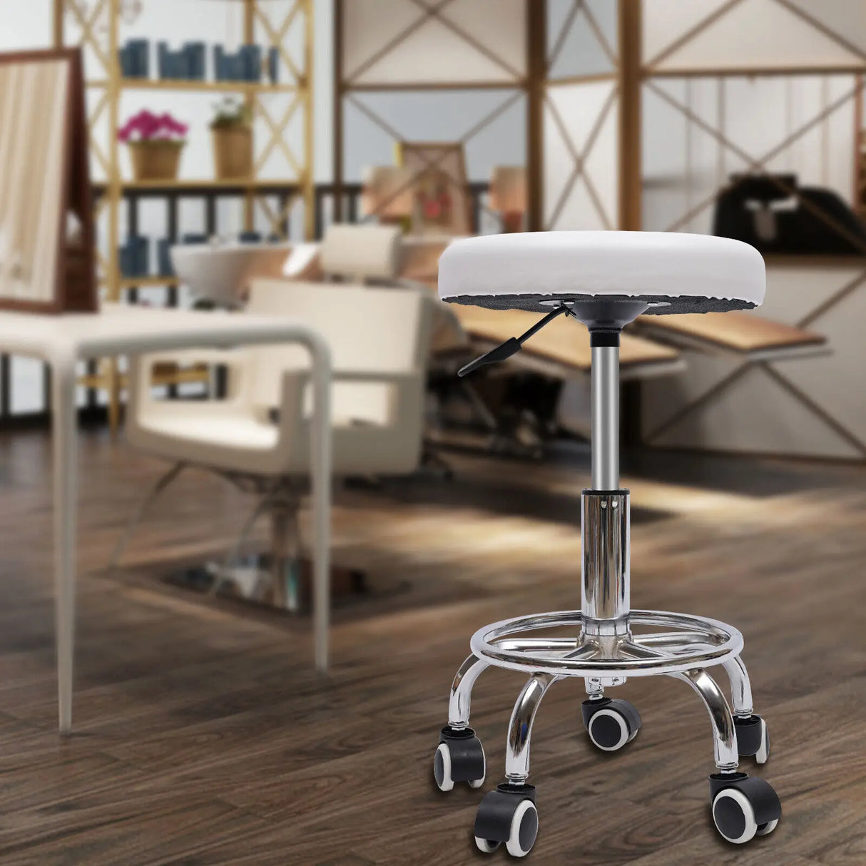 360° Rotating Hydraulic Beauty Salon Stool, Adjustable Height