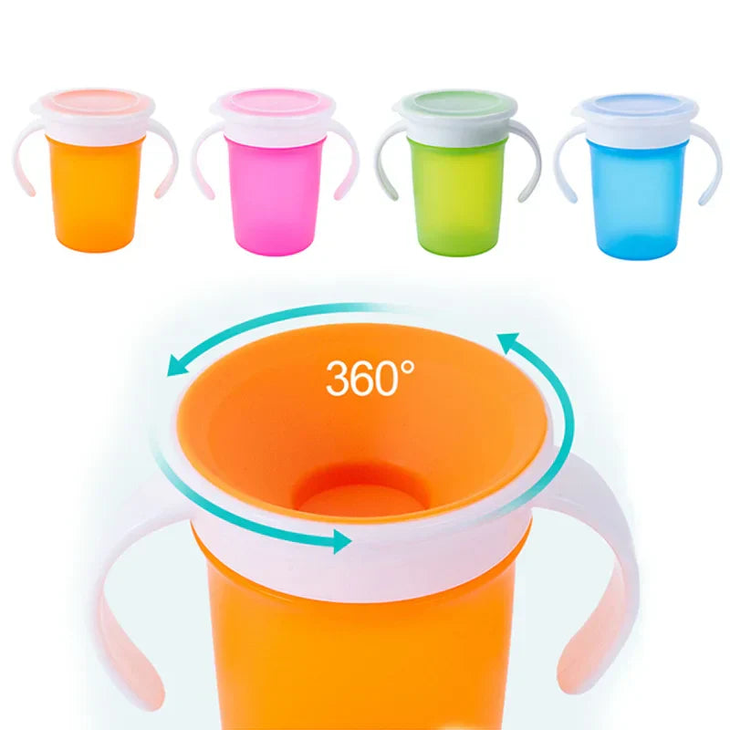 360 Degrees Can Be Rotated Baby Learning Drinking
