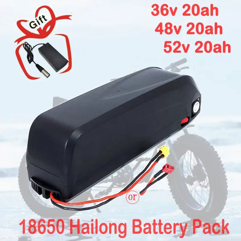 36v 48v 52v 20ah 18650 battery USB lithium