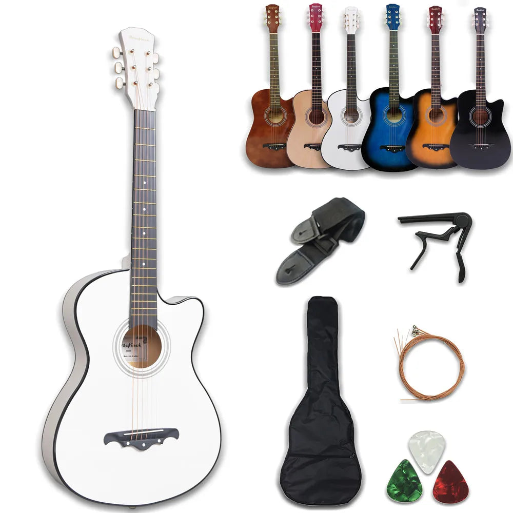 38 inch Acoustic Guitar Kit Folk Guitar for