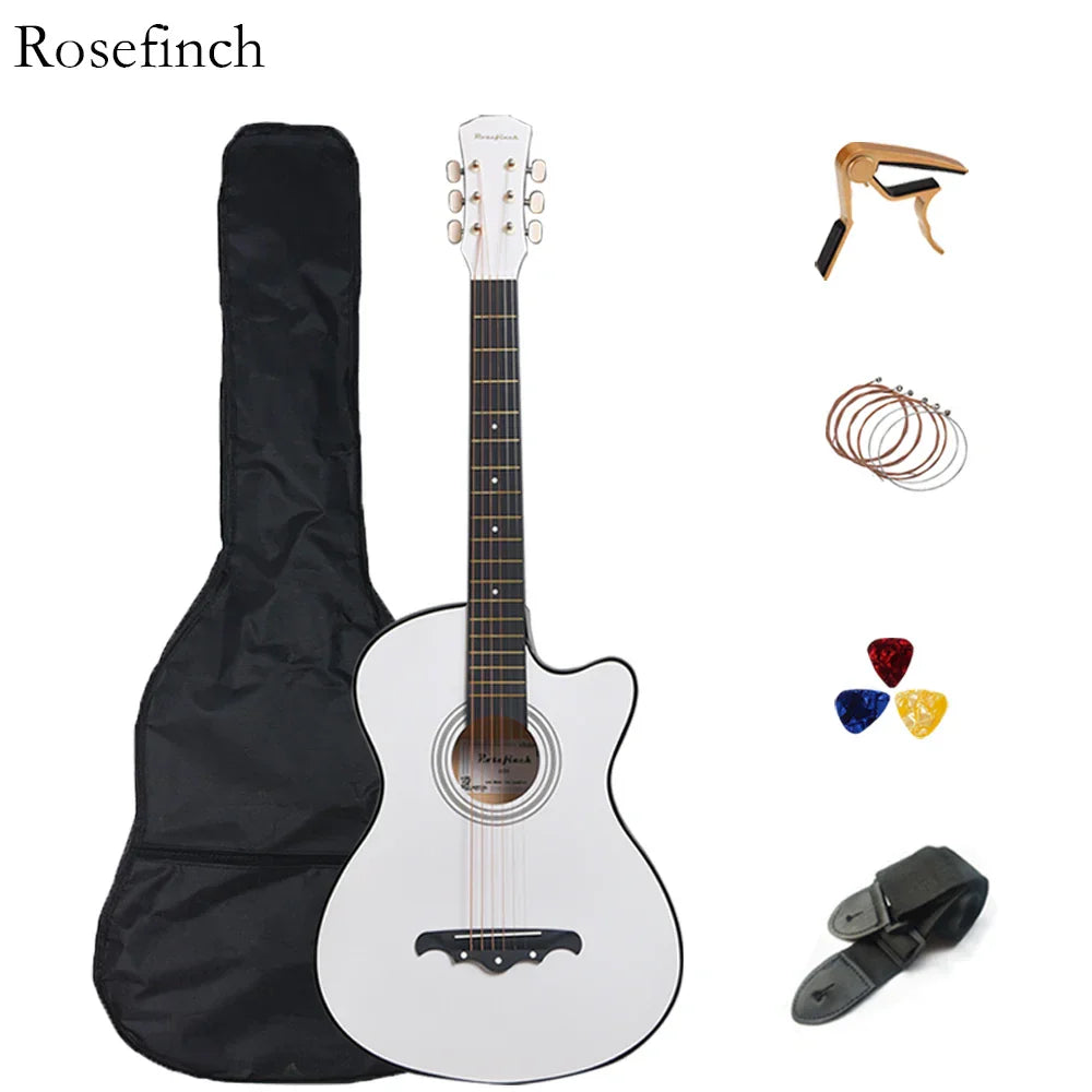 38 inch Acoustic Guitar Kit Folk Guitar for