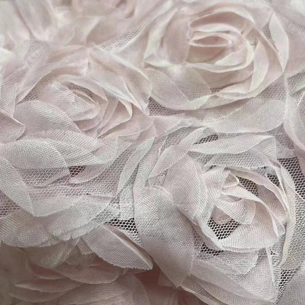 2023 Pink Mermaid 3D Flower Evening Gown with Cloak