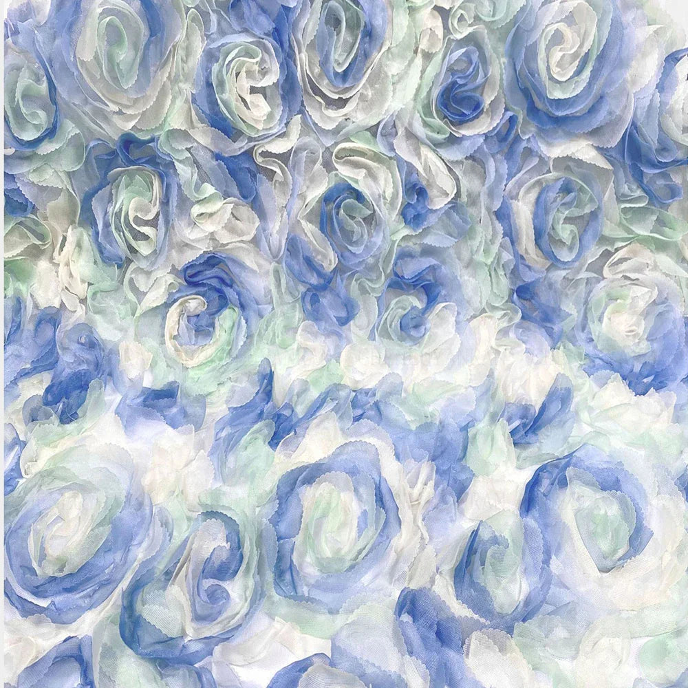 2023 Pink Mermaid 3D Flower Evening Gown with Cloak