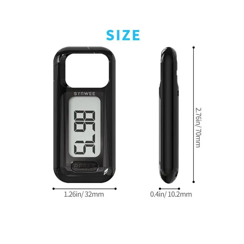 3D Pedometer for Walking with Large Display Accurate