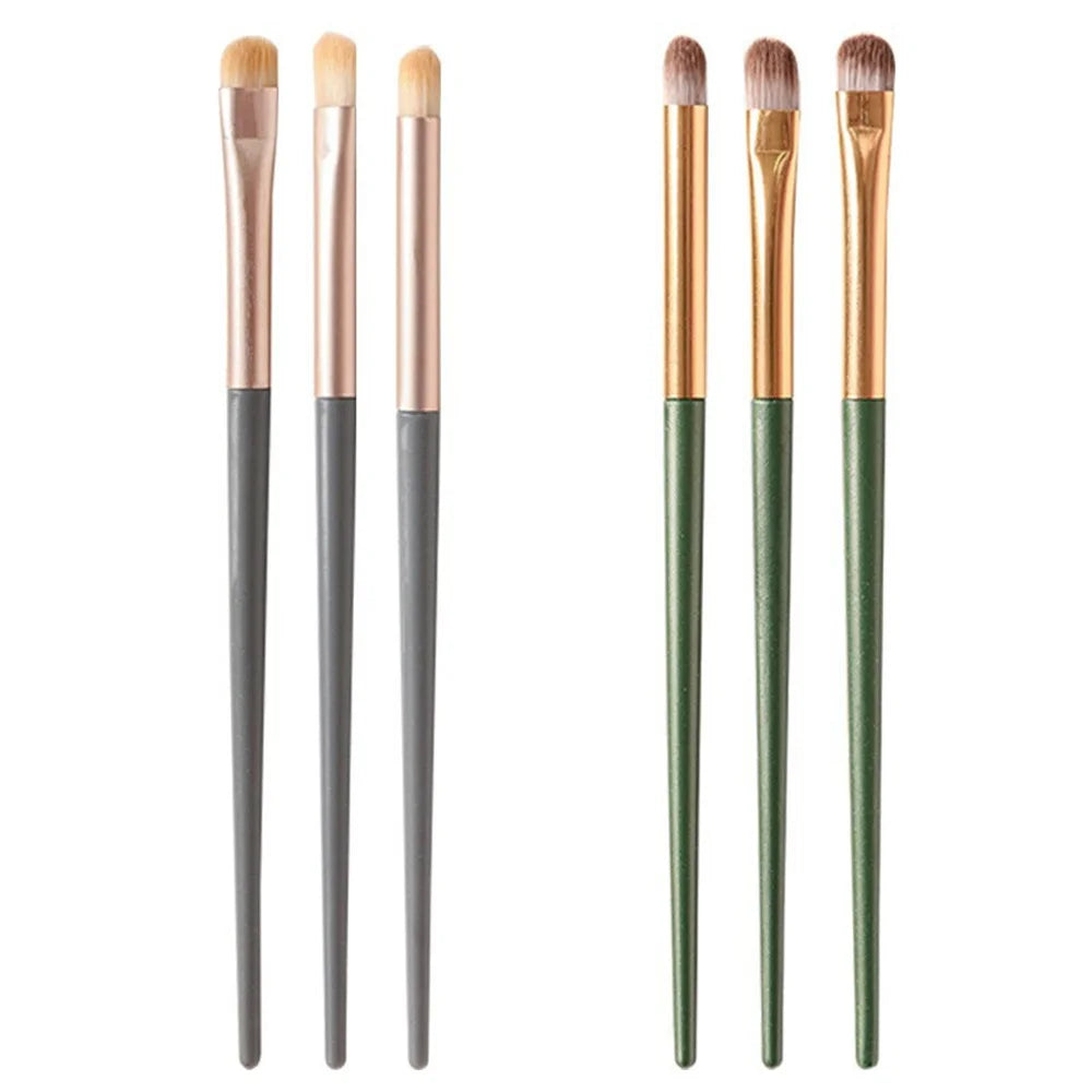 3PCS Eye Shadow Detail Brushes Soft Eyebrow Lying
