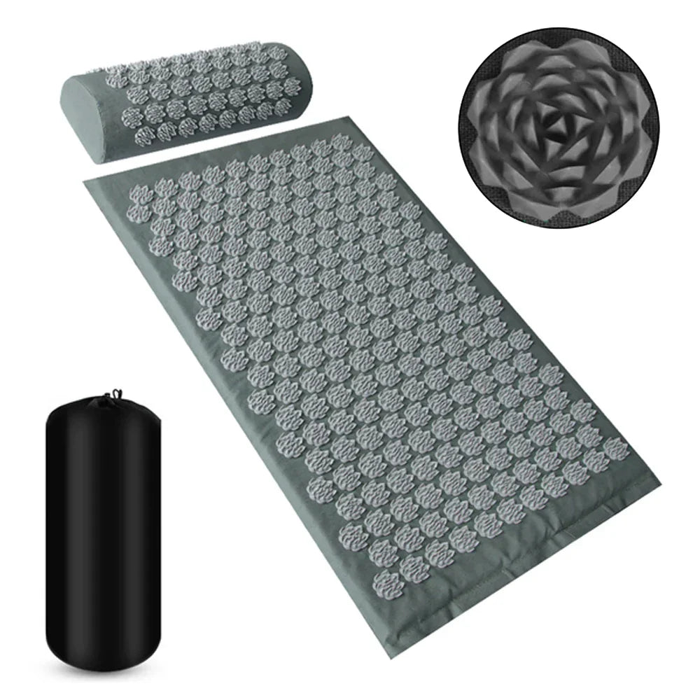 3PCS Massage Cushion Yoga Acupressure Mat Acupuncture Massage