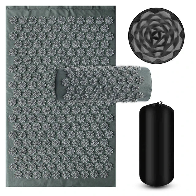 3PCS Massage Cushion Yoga Acupressure Mat Acupuncture Massage