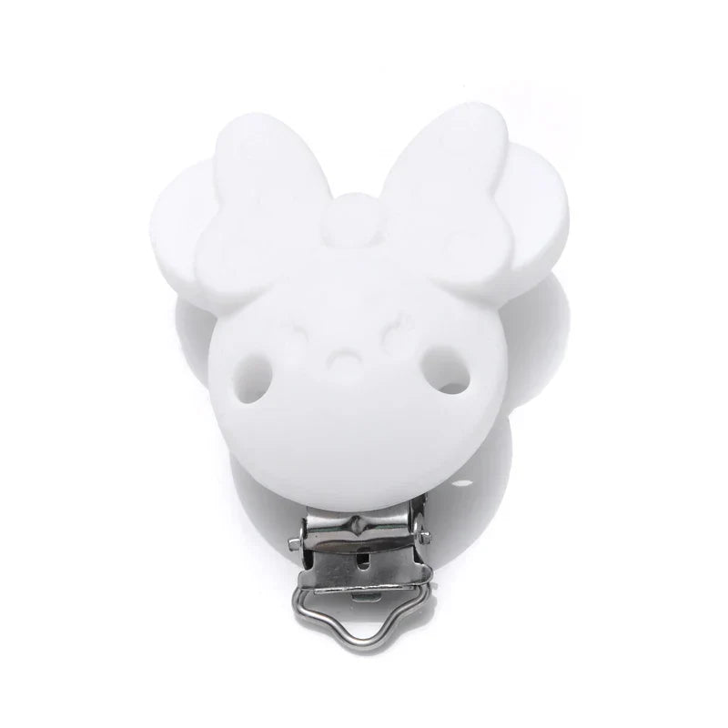 3Pcs/Lot Food Grade Material Round Silicone Pacifier Clip