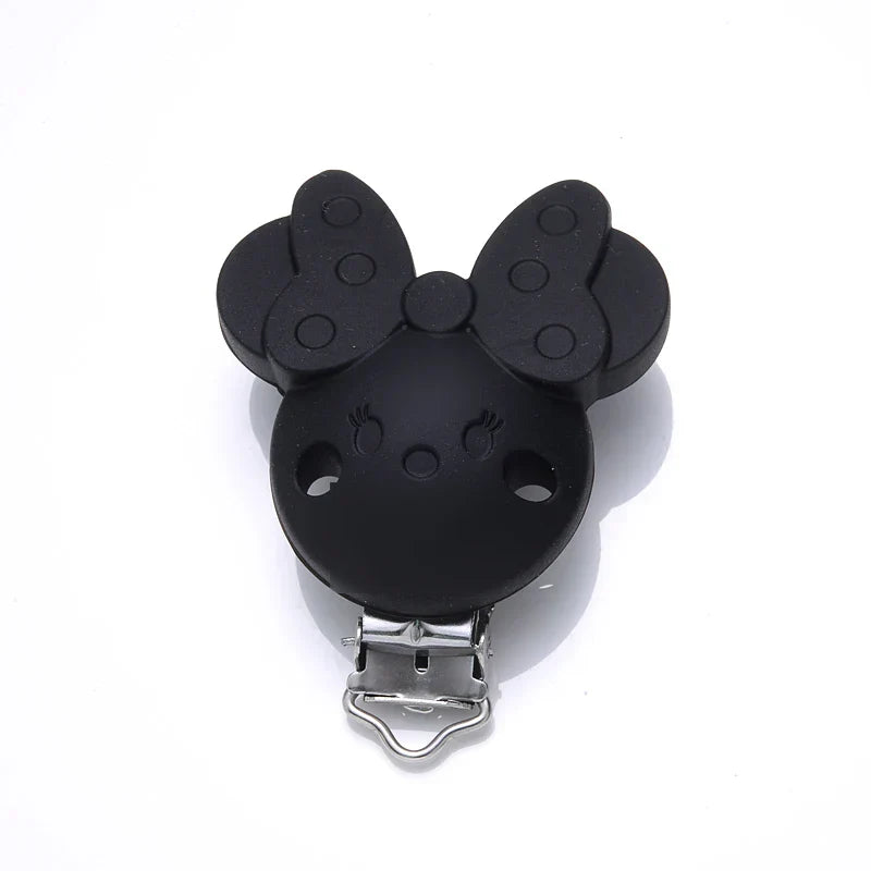 3Pcs/Lot Food Grade Material Round Silicone Pacifier Clip