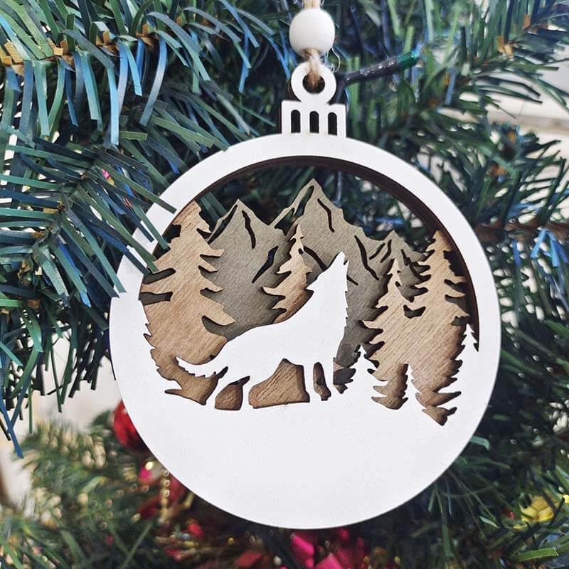 Wooden Handcraft Ornaments Christmas Tree Pendants