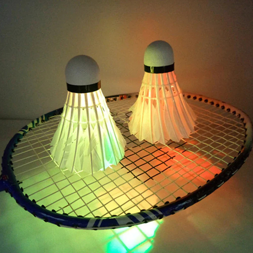 4/8 Pcs Lighting Badminton Foam Ball Head Luminous