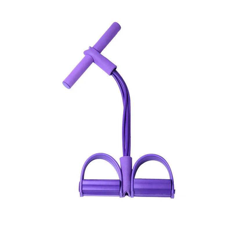 4 Resistanc Elastic Pull Ropes Belly Resistance Band